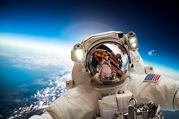 Image showing Astronaut in outer space