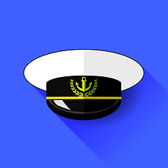 Image showing Seilor Hat Icon Isolated