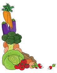 Image showing Vegetable Border