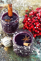 Image showing Christmas alcoholic drink