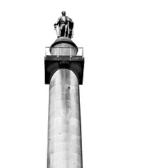 Image showing historic   marble and statue in old city of london england