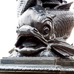 Image showing historic   marble and statue in old city of london england