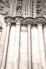 Image showing historic   marble and statue in old city of london england