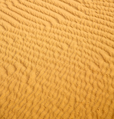 Image showing the brown sand dune in the sahara morocco desert 