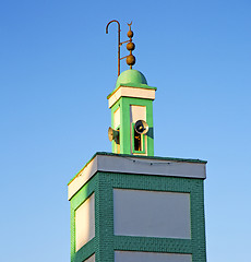 Image showing  muslim the history  symbol  in morocco  africa  minaret religio