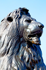 Image showing marble   statue in old   of london england