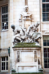 Image showing marble and statue in old city of  england