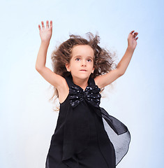 Image showing Portrait of a beautiful girl on white