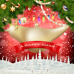 Image showing Christmas decorations. EPS 10