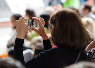 Image showing Woman with phone