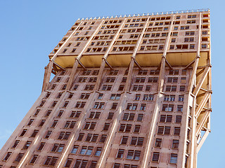 Image showing Retro look Torre Velasca Milan