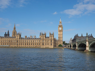 Image showing Houses of Parliament in London