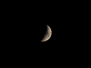 Image showing First quarter moon