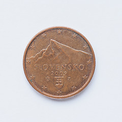 Image showing Slovak 5 cent coin