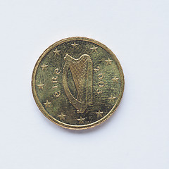 Image showing Irish 10 cent coin