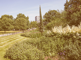 Image showing Retro looking St James Park in London