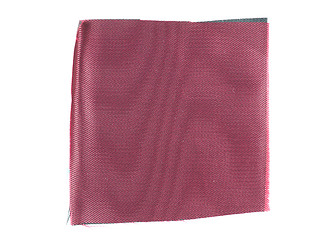 Image showing Red fabric sample