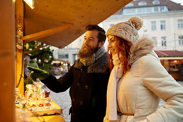 Image showing happy couple walking outdoors