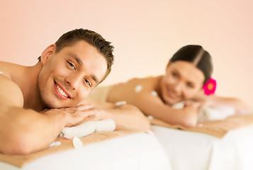 Image showing couple in spa