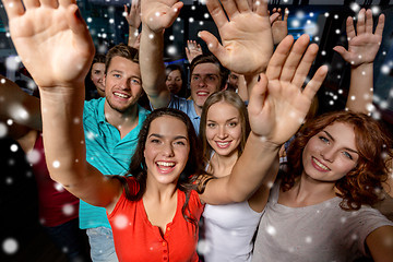 Image showing smiling women dancing in club