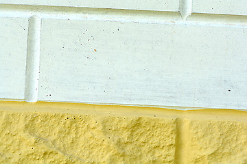 Image showing white and yellow brick wall texture