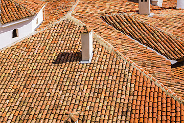 Image showing Old Tiled Roof