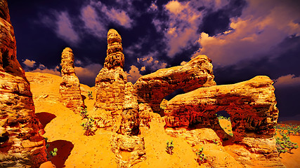 Image showing Awesome rock formation