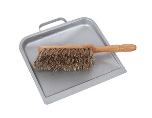 Image showing Dust pan and brush