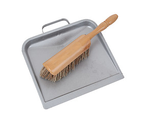 Image showing Dust pan and brush