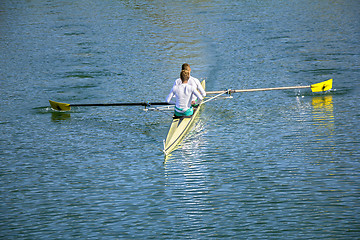 Image showing Two Man in a boat