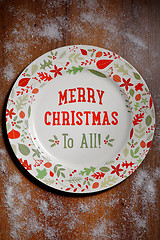 Image showing Christmas table 