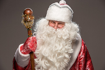 Image showing happy Santa Claus looking at camera