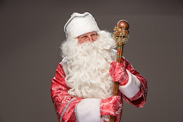 Image showing happy Santa Claus looking at camera