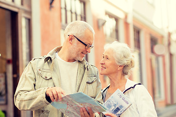 Image showing senior couple on city street