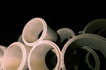 Image showing concrete  pipes