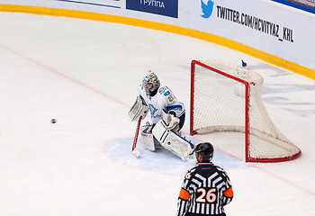 Image showing Alexei Ivanov (28) catch a puck