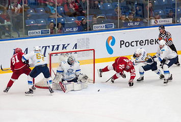 Image showing Hockey wars on a gate