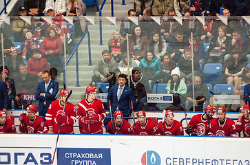 Image showing Vityaz team and head coach Oleg Orekhovsky