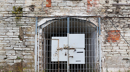 Image showing old prison gate