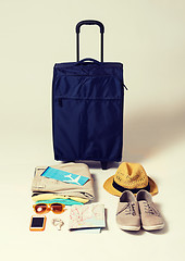 Image showing travel bag and personal stuff