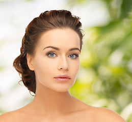 Image showing beautiful woman with updo