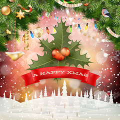 Image showing Abstract Christmas background. EPS 10