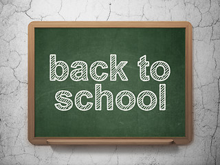 Image showing Learning concept: Back to School on chalkboard background