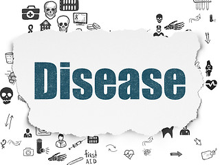 Image showing Healthcare concept: Disease on Torn Paper background