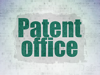 Image showing Law concept: Patent Office on Digital Paper background