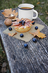 Image showing Romantic autumn still life