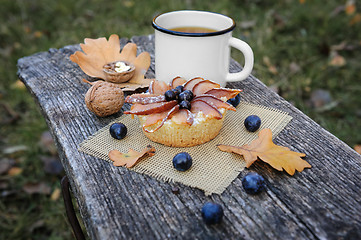 Image showing Romantic autumn still life