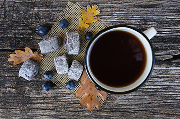 Image showing Romantic autumn still life