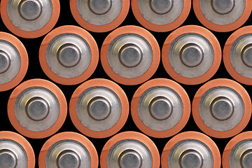 Image showing Pile of  batteries