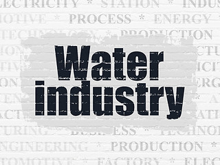 Image showing Industry concept: Water Industry on wall background